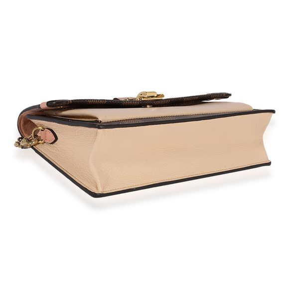 Louis Vuitton Damier Ebene & Cream Taurillon Vavin Chain Wallet - Picture 6 of 8